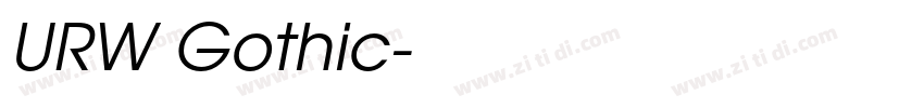 URW Gothic字体转换
